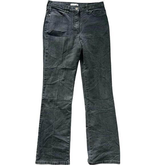 Lee Classic Fit Straight At The Waist Jeans Women's Size 12 Med Black Denim - Picture 1 of 9